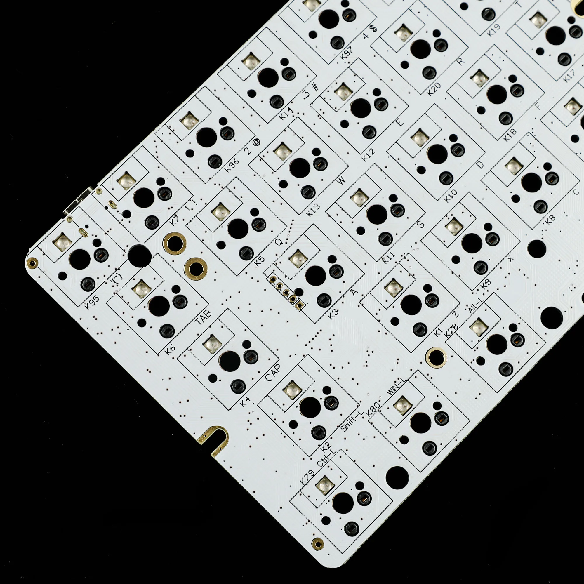 GK61 GK61S RGB Hot Swap Unabhängige Fahrer Verdrahtete Tyce-C PCB Image
