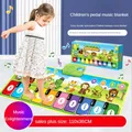 110x36cm Musical Piano Mat Toddlers Floor Violin Keyboard Dance Mat with 8 instruments Sounds Baby