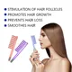 1pc Comb HF High Frequency Electrode High Frequency Electrotherapy Voilet Wand Acne Treatment Anti