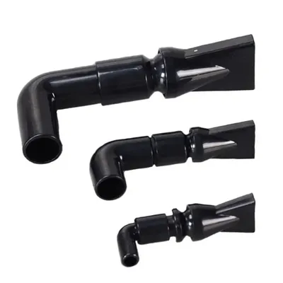 Black Aquarium Fish Tank Water Pump Filter Water Outlet Nozzle Return Pipe Fitting Four Sizes