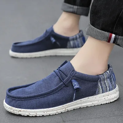 Summer Light Dude Shoes Men Canvas Casual Shoes 2023 Breathable Comfortable New Big Size 48 49 50