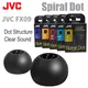 JVC EP-FX9 Spiral punkt Ohr stöpsel Silikon Ohrhörer Spiral Grübchen reduziert Schall trümmer Ersatz