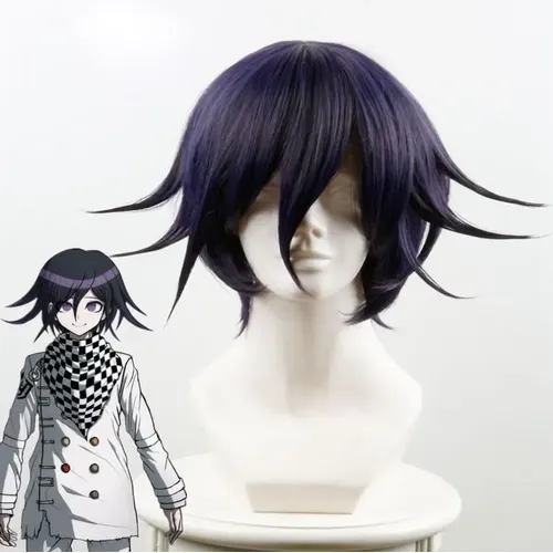 Danganronpa V3 Tötung Harmonie Ouma Kokichi Kurze Perücke Cosplay Kostüm Dangan Ronpa Wärme