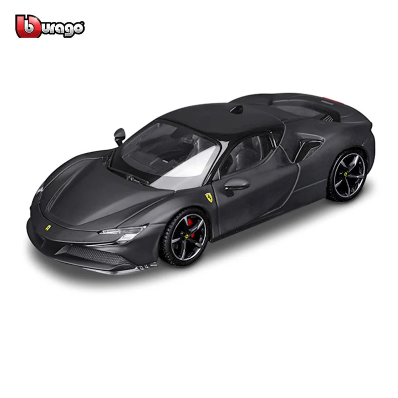 Bburago Maßstab 1:24 Schwarz NEU Ferrari SF90 STRADALE Legierung Luxusfahrzeug Druckgussautos Modell Spielzeugsammlung Geschenk Image