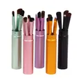 5 Pc Makeup Brushes Tool Set Eyeshadow Concealer Eyebrow Lip Blending Beauty Make Up Skin-friendly