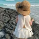 Mädchen 2023 Sommer Kleidung Sets Hohle Spitze Anzug Baby Casual Ärmelloses T-shirt + Shorts Kinder