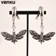 Vanku 2 PCS Ear Hanger Weight Stainless Steel Hook Dangle moth Plugs Ear Gauges Piercing Body