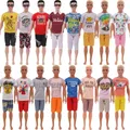 Barbies Ken Kleidung Mini Anzug 2Pcs/Set T-Shirt + Shorts für 11 8 Zoll Amerikanischen Mann der