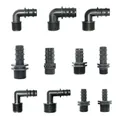 5Pcs 1/2" 3/4" Male Female Thread Connector To Barb 16mm 20mm 25mm PE Hose Elbow Adapter Garden