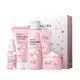 5-stück Geschenk Box Kirschblüte Sakura Hautpflege Set Kollagen Auge Creme Serum Gesichts Reiniger