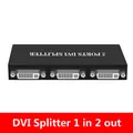 1x2/1x4 Port DVI Splitter 1 in 2 Out/ 1 in 4 Out Split 1 Video Signal to 2 /4 Displays with eu or us