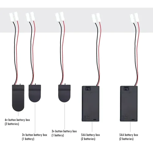 Batterie halter 3V 6V Knopf Knopfzellen Batterie gehäuse mit Schalter werkzeugen Modell Eisenbahn