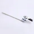 Toilet Tank Flush Lever Chrome Finish Toilet Handle Wrench Fits Most Toilets Water Tank Accessory