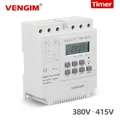 Timer Switch 380V 415V Three Phases Timer Weekly 7 Days Programmable Digital Time Switch