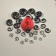 14Pair Black Acrylic Spiral Snail Tapers Plug 1.2--16mm Stretching Ear Gauges Plugs Kit Jewelry Set