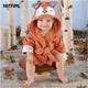 YATFIML Kinder Roben Flanell Pyjamas Baby Bademantel Kinder Zuhause Tragen Baby Mit Kapuze