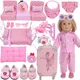 Doll Furniture Sofa Bedding Set Sleeping Blanket Pajama Bow Shoes For 43cm Reborn Baby 18Inch Girls