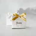 Gracias Style mini Gift Bag Wedding Favor And Gift Boxes Candy Box DIY With Ribbon Wedding