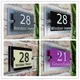 Customize Modern House Sign Plaque Door Number Street Name Glass Effect Acrylic Doorplate Number