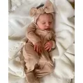 3d Haut mit sichtbaren Adern 50 cm weich schlafend Laura Silikon wieder geboren Baby Bebe Puppe