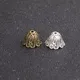 8pcs/lot 15*15mm Two Color Alloy Dome Bead Caps Receptacle Hand Made End Caps For Tassels Charms