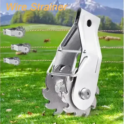 In-Line Wire Tightener Ratchet Style Wire Strainer For Electric Fencing Garden House Animal Sheep