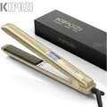 KIPOZI Professional Hair Straightener Titanium Plate Flat Iron with LCD Digital Screen Dual Voltage