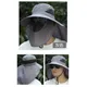 Big Wide Brim Visor Hat Women Sunshade Fishing Sun Cap with Sunscreen Face Mask for Men Outdoor Work