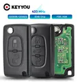 KEYYOU 2/3 Buttons ASK/FSK Remote Key Circuit Board For Peugeot 207 408 307 308 408 Citroen C2 C3 C4