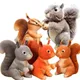 1pc 25cm Squirrel Plush Toy Stuffed Simulation Striped Squirrel Forest Animals Cute Cartoon Animals