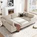 Modern high-end Modular Sectional Sofa with Ottoman L Shaped Corner Sectional for Living Room, Office, Spacious Space