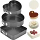 Cake Mold 3ps Set Bakeware Sets Non-stick Baking Pan Steel Baking Mold Non-stick Buckle Live Bottom