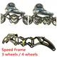 Marathon Inline Speed Skates Frame Racing Base 4 Wheel 90mm 100mm 110mm Transfer 3 Wheels 100mm