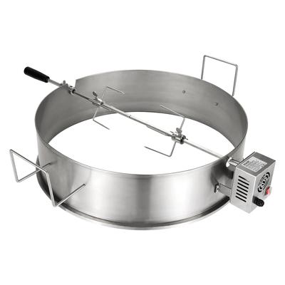 VEVOR 22in Charcoal Kettle Universal Rotisserie Ring Kit Stainless Steel Heavy Duty 26lbs for Pig Lamb BBQ