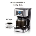 950W Electric Coffee Maker 12 Cups Automatic Drip Coffee Machine With Coffee Pot 220V Auto Keep Warm