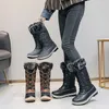 Neue 2024 Winter Stiefel Frauen Schnee Stiefel Winter Schuhe Warme Dickes Fell Nicht-slip Wasserdichte Hohe Stiefel Frau Schuhe große Größe 36-42