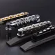 6 string Tune-O-Matic Roller Sattel Brücke Für LP SG Archtop Jazz Gitarre Mit Ebenholz Basis