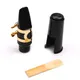 Alto Sax Saxophone Mouthpiece with Cap Metal Buckle Reed Musical Instruments Accessories