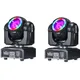 2Pcs 60W LED Beam mini moving head 65W with SMD5050 RGB 3in1 super bright 60W DJ dmx control