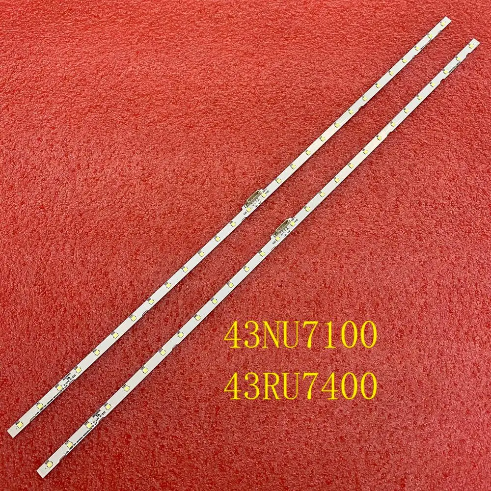 LED-Streifen (2) für Samsung UE43NU7190U UE43RU7179U UE43NU7092 UE43NU7090 UE43NU7170 UE43RU7100 UE43NU7120U UE43RU7120 UE43NU7199U Image