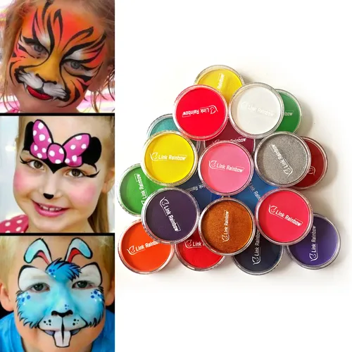 30 g Gesichtsbemalung, professionelles Material, UV-Farben, Make-up auf Wasserbasis, Eyeliner, Neon-Körperkunst