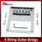 Elektrische gitarren brücke für tl-gitarre mit humbucker loch 101x89mm saiten abstand 10,5mm gitarren teile schwarz/chrom
