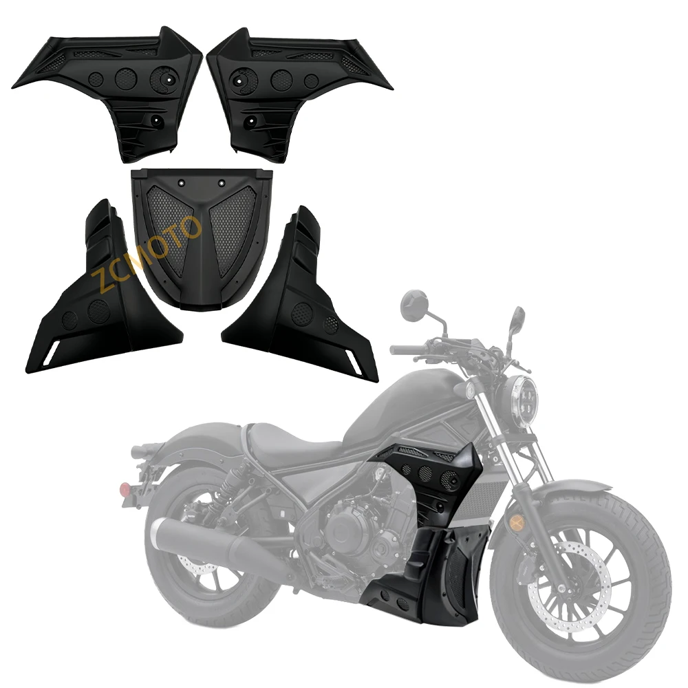 Motorrad CMX300 CMX500 Verkleidungsabdeckung Seitenunterboden-Schutzplatte MOTOR Schutzblech Motorschutz für Rebel CMX 300 500 Image