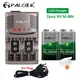 PALO 9v 6F22 300mAh Ni-MH NiMH 9 Volt Rechargeable Batteries + Charger For 6F22 9V NiCd NiMh Li-ion