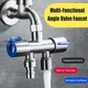 Dual Control Dual Use 3 Way Shower Water Diverter Valve Faucet Filling Angle Valves Washing Machine