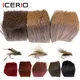 ICERIO 1 Piece Natural Deer Hair Patch Dry Flies Hopper Caddis Wings and Bodies Spinning Bass Bugs