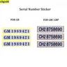 Cltgxdd1-5PCS Shell Seriennummer Aufkleber Shell Typenschild Etikett für gb gbc gbp Spiel maschine