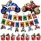 Dirt Bike Geburtstag Party Dekorationen für Jungen Motorrad Party Supplies Motorrad Ballon Banner Kuchen Topper Hängen Decorati