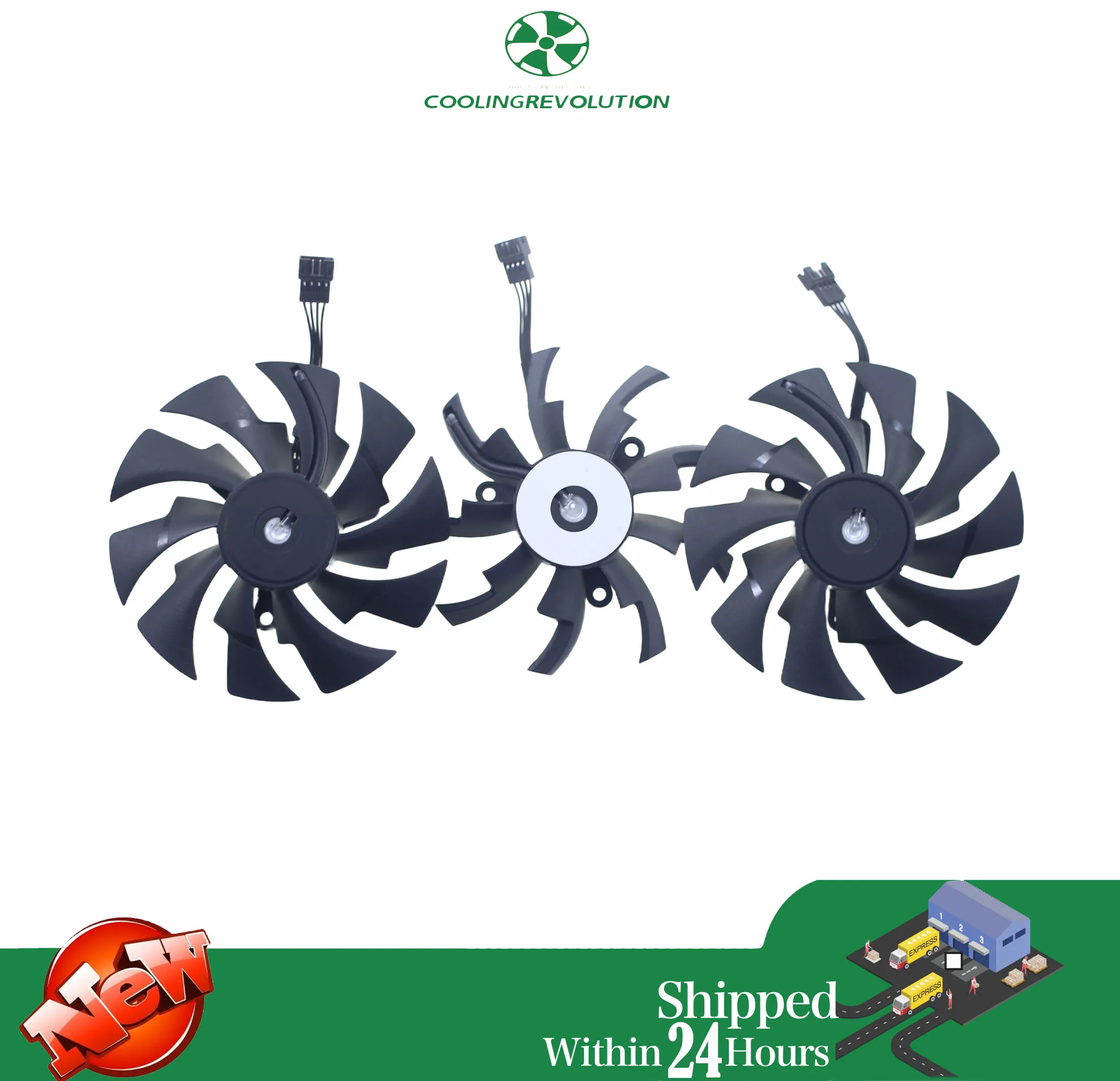 95 mm PLD10015B12H Grafikkartenlüfter für Gigabyte AORUS GeForce RTX 2060 2070 SUPER 2080 2080Ti XTREME Lüfter Image