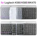 K580 tastatur abdeckung für logitech k580 k585 k470 mk470 für logi set transparenter silikons chutz